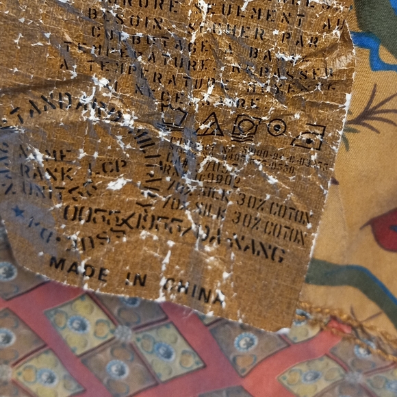 Da-Nang Silk Blend Distressed Camo Military Style Cropped Utility Jacket - Picture 11 of 13